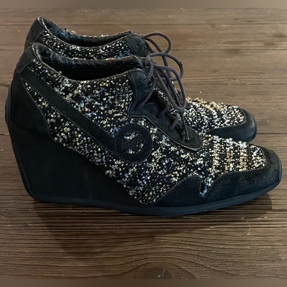 No Name Womens Woven Lace Up Wedges